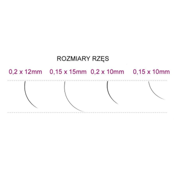 SYIS - RZĘSY J 0,15x 15mm 0,25g